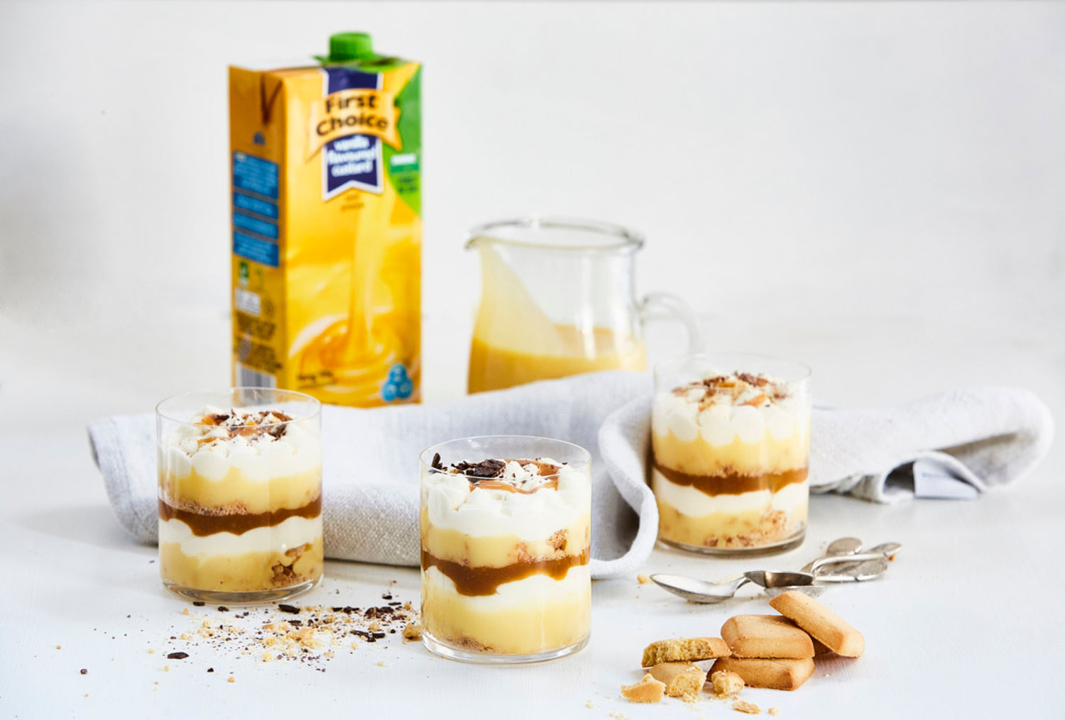 Salted Caramel and Custard Cups