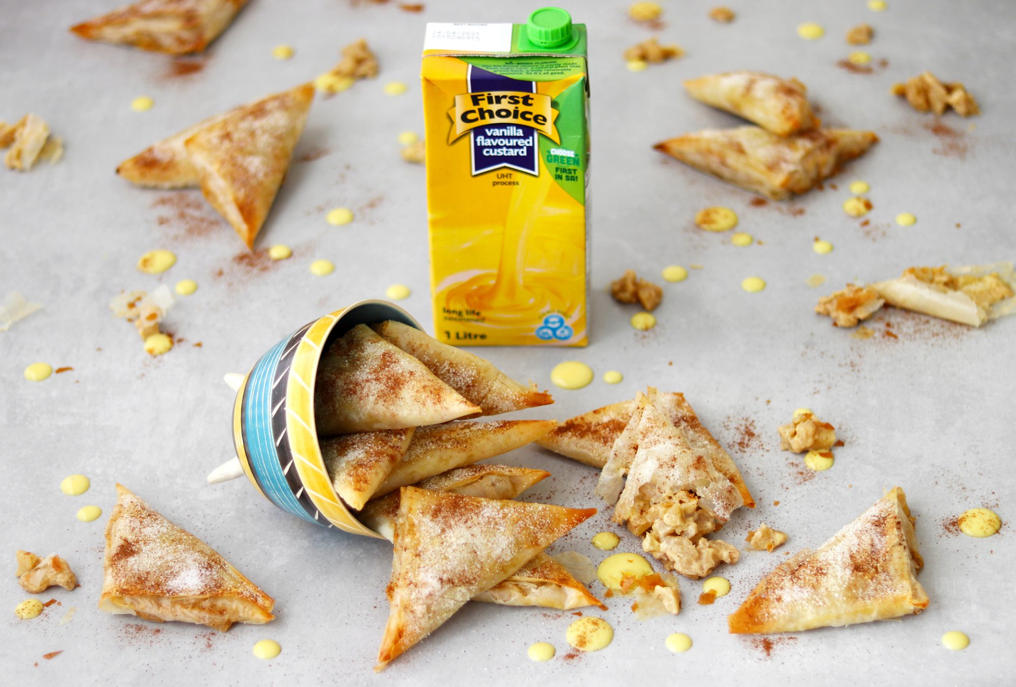 Custard Samoosas