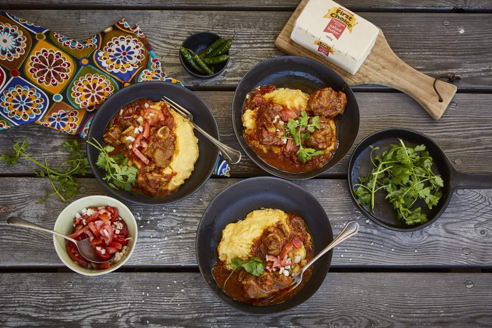Isijingi with Curried Lamb Knuckles